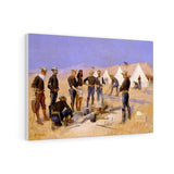 Roasting the Christmas Beef in a Cavalry Camp - Frederic Remington Canvas