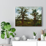 Landscape with Oak Trees and a Hunter - Caspar David Friedrich Canvas
