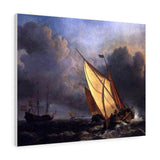 Dutch Fishing Boats in a Storm - Joseph Mallord William Turner Canvas