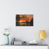 Sunset over the River - Albert Bierstadt Canvas
