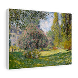 The Parc Monceau Paris - Claude Monet Canvas