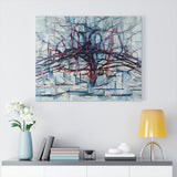 Horizontal Tree - Piet Mondrian Canvas