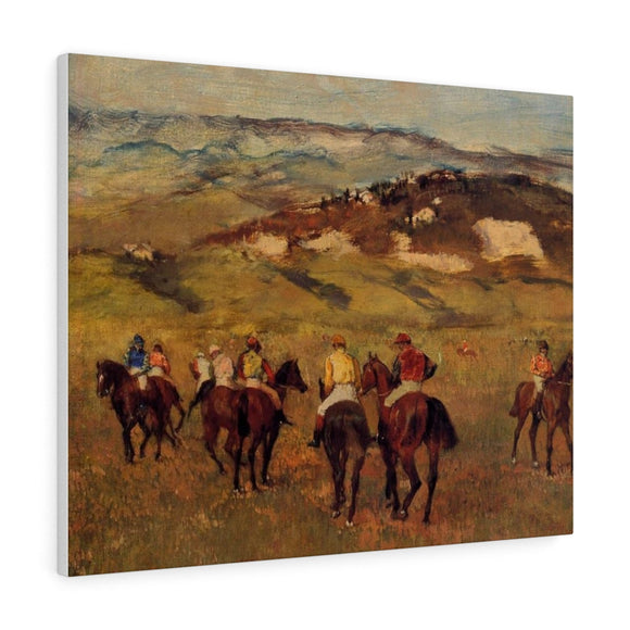 Racehorses - Edgar Degas Canvas