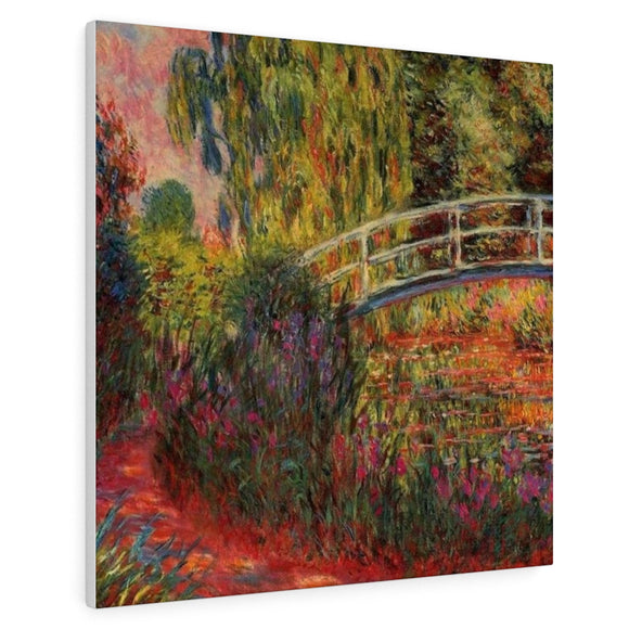 The Japanese Bridge (The Water-Lily Pond, Water Irises) - Claude Monet Canvas
