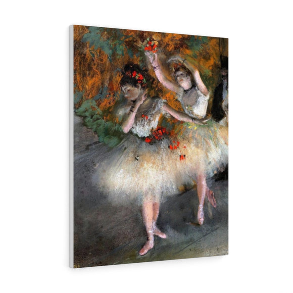 Two Dancers Entering the Stage - Edgar Degas Canvas