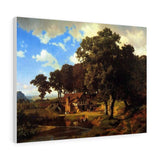 A Rustic Mill - Albert Bierstadt Canvas