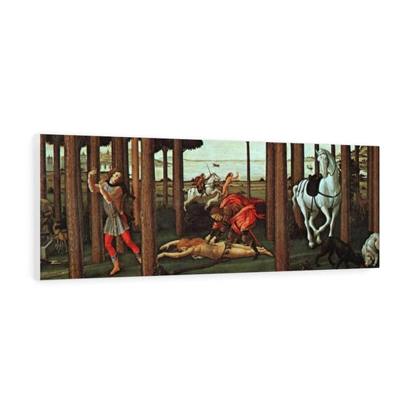 The Story of Nastagio - Sandro Botticelli Canvas