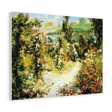 The greenhouse - Pierre-Auguste Renoir Canvas