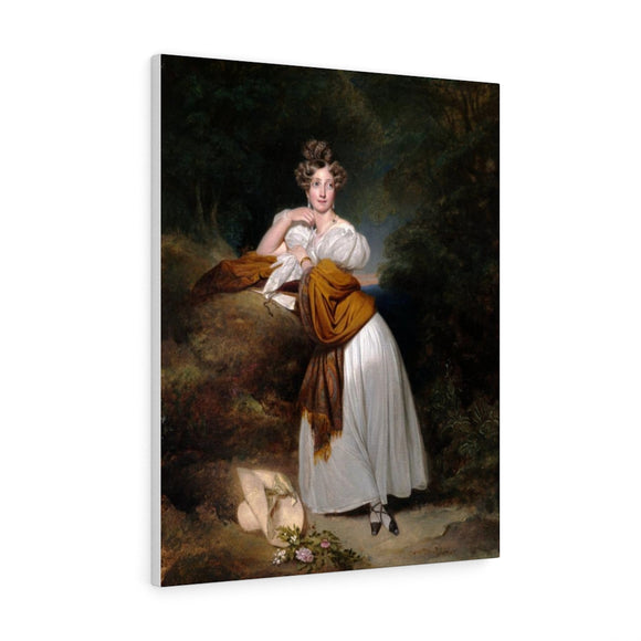 Sophie, Margravine of Baden (aka Sophie of Sweden) - Franz Xaver Winterhalter Canvas