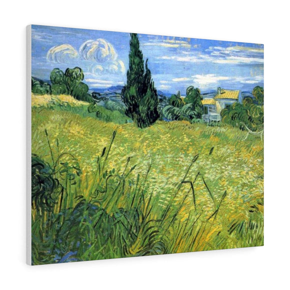 Green Wheat Field with Cypress - Vincent van Gogh Canvas