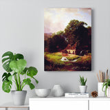 The Old Mill - Albert Bierstadt Canvas