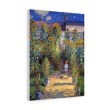 The Artist's Garden at Vétheuil - Claude Monet Canvas