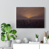 Twilight at seaside - Caspar David Friedrich Canvas