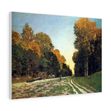 The Road from Chailly to Fontainebleau - Claude Monet Canvas Wall Art