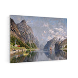 Norwegian Fjord Landscape - Adelsteen Normann Canvas