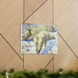 Siberian Dogs in the Snow - Franz Marc Canvas Wall Art