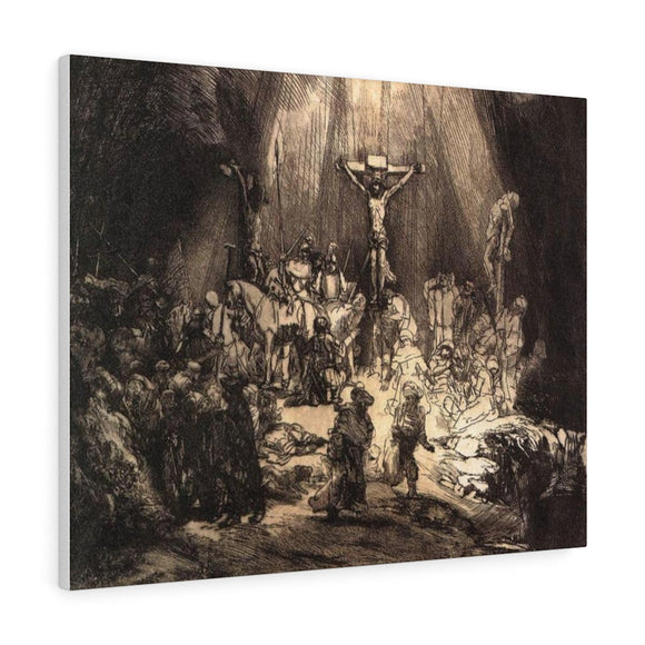 The Three Crosses - Rembrandt Canvas