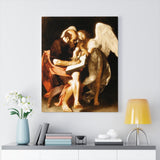 Saint Matthew and the Angel - Caravaggio Canvas