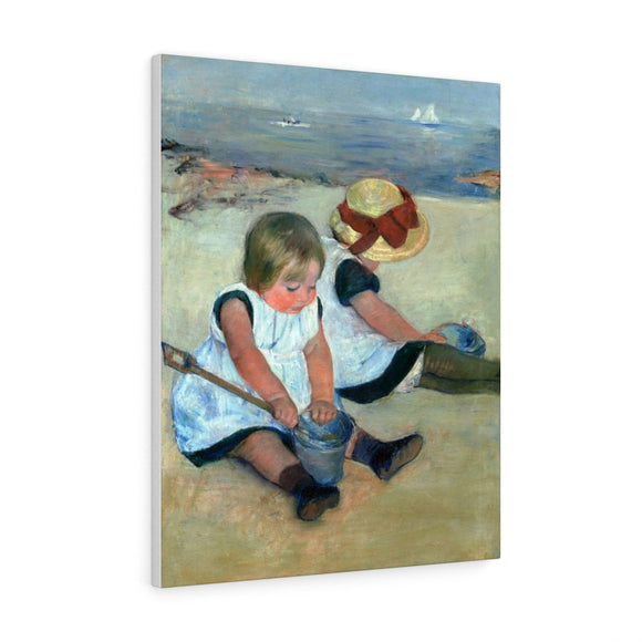 Children Playing On The Beach - Mary Cassatt Canvas