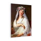 A Vestal Virgin Crowned With Flowers - Jacques-Louis David