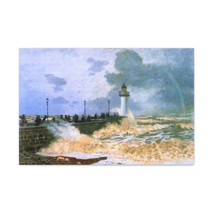 The Jetty at Le Havre - Claude Monet Canvas Wall Art