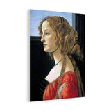 Portrait of Simonetta Vespucci (Portrait of a Young Woman) - Sandro Botticelli Canvas