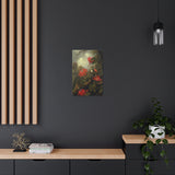Passion Flowers And Hummingbird - Martin Johnson Heade Canvas Wall Art