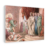 The Death of Ananias - John Martin Canvas