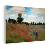 Wild Poppies, near Argenteuil - Claude Monet Canvas