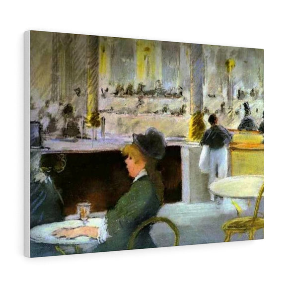 Interior of a Café - Edouard Manet Canvas