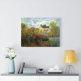 The Garden of Monet at Argenteuil - Claude Monet Canvas