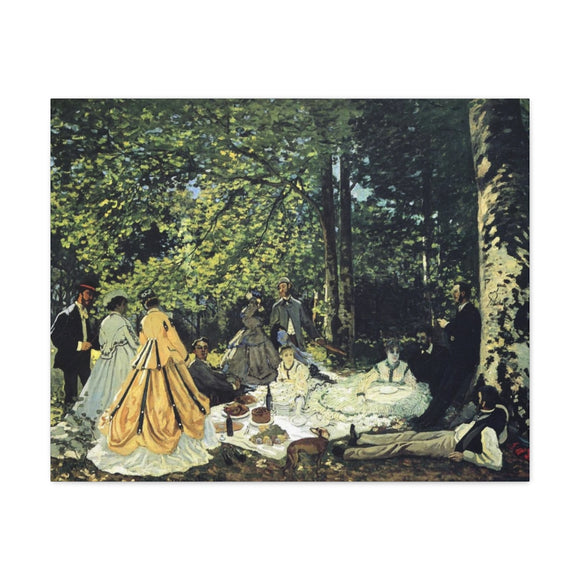 Luncheon on the Grass - Claude Monet Canvas Wall Art