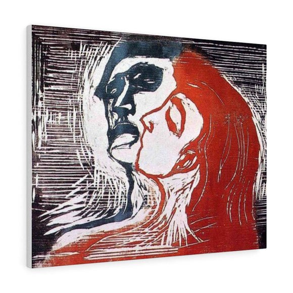 Man and Woman I - Edvard Munch Canvas
