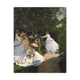 Women in the garden - Claude Monet Canvas Wall Art
