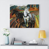 Horse Team - Edvard Munch Canvas