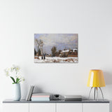Road from Versailles to Saint-Germain, Louveciennes, and effects of snow - Camille Pissarro Canvas Wall Art