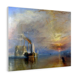 The Fighting Temeraire tugged to her last berth to be broken up - Joseph Mallord William Turner Canvas