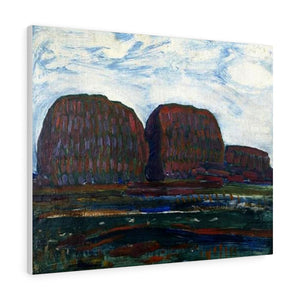 Haystacks III - Piet Mondrian Canvas