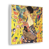 Lady with Fan - Gustav Klimt Canvas Wall Art