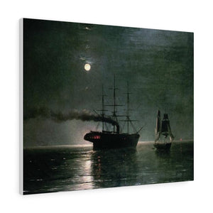 Ships in the stillness of the night - Ivan Aivazovsky