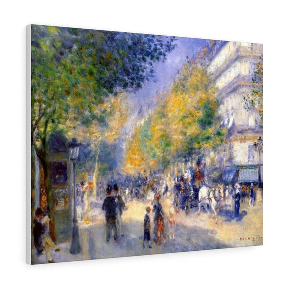 The Great Boulevards - Pierre-Auguste Renoir Canvas