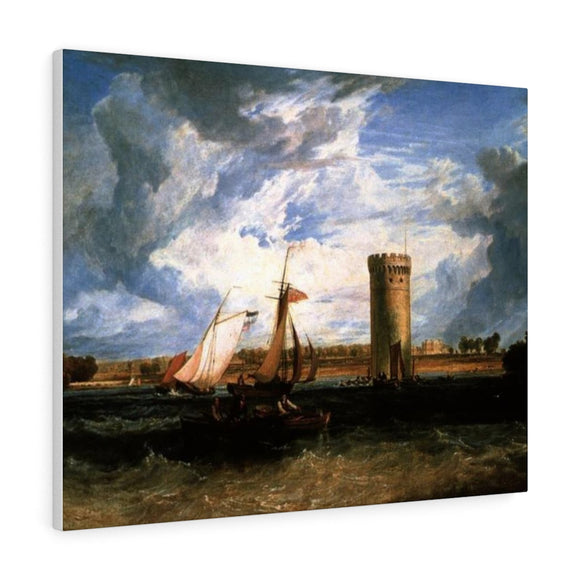 Tabley, the Seat of Sir J.F. Leicester Bt.: Windy Day - Joseph Mallord William Turner Canvas