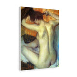 Woman Combing Her Hair - Edgar Degas Canvas