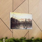 The Port at Zaandam - Claude Monet Canvas Wall Art