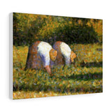 Farm Women at Work - Georges Seurat Canvas