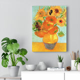 Still Life Vase with Twelve Sunflowers - Vincent van Gogh Canvas
