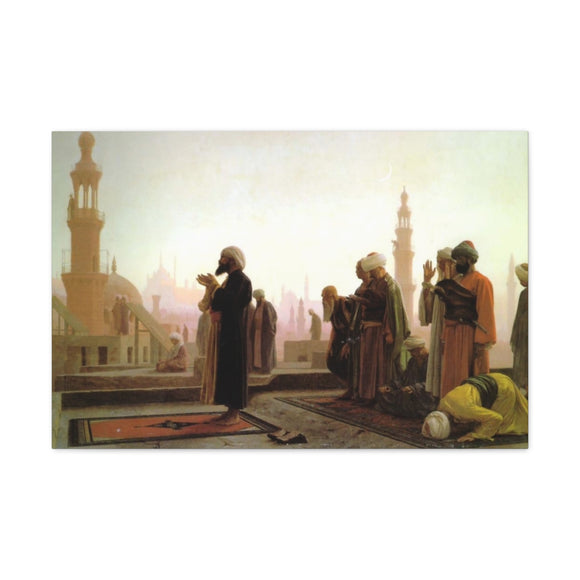 Prayer In Cairo - Jean-Leon Gerome Canvas Wall Art