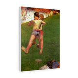 Breton Boys Wrestling - Paul Gauguin Canvas
