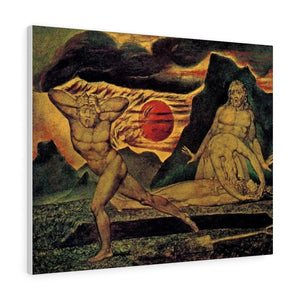The Body of Abel Found by Adam & Eve - William Blake Canvas