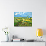 Wheat Fields at Auvers Under Clouded Sky - Vincent van Gogh Canvas Wall Art